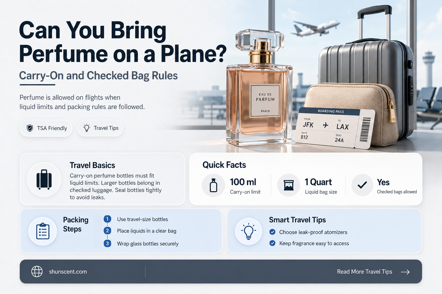 are perfume allowed in airplane