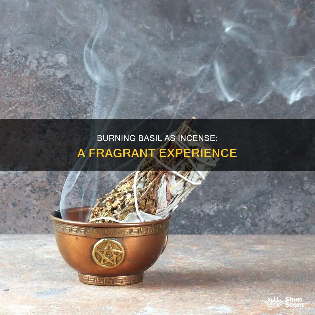 can you burn basil as incense