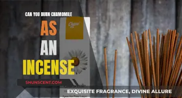Burning Chamomile Incense: A Relaxing Aromatic Experience