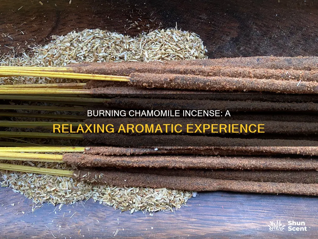 can you burn chamomile as an incense