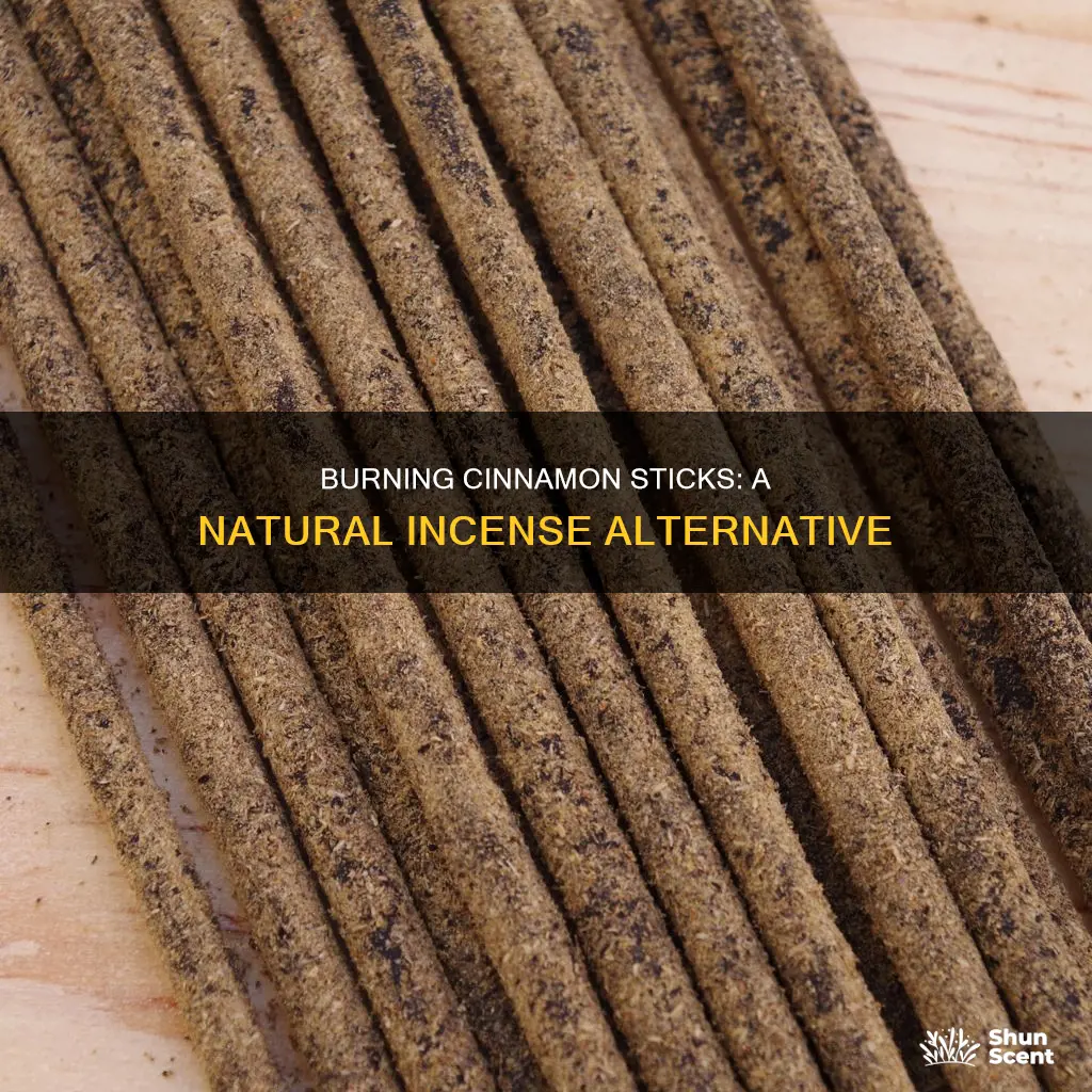 can you burn cinnamon sticks like incense