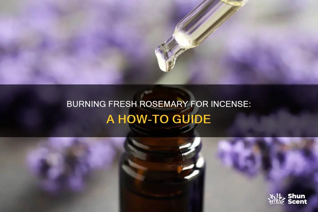 can you burn fresh rosemary for incense