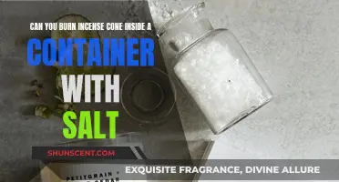 Burning Incense Cones: Salt Container Method Explored