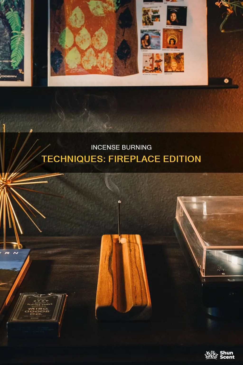 can you burn incense in a fireplace