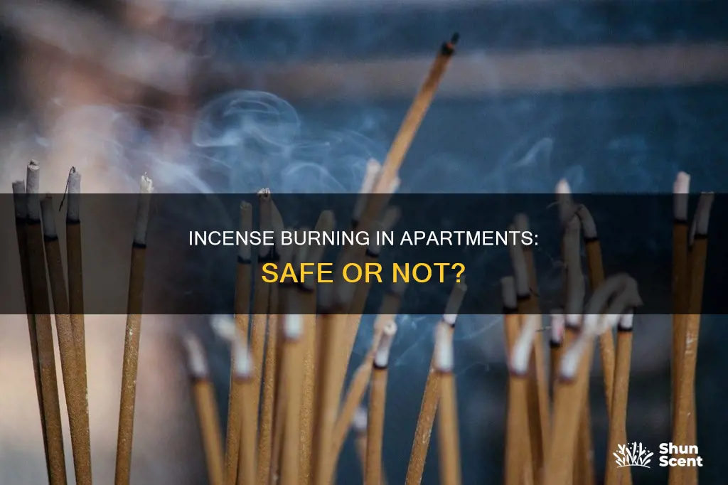 can you burn incense in an apt with slrinlkers
