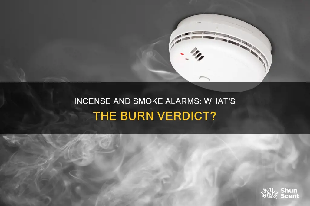 can you burn incense near a smoke alarm