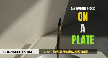 Burning Incense on a Plate: Safe Practice?