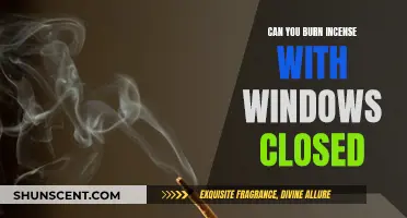 Incense Burning: Windows Closed, Safe or Not?