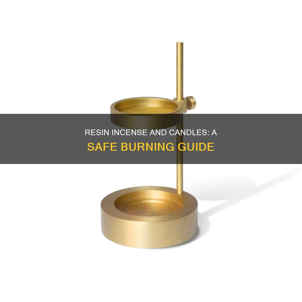 can you burn resin incense in a candle