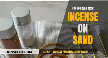 Burning Resin Incense: Sand as a Safe Alternative