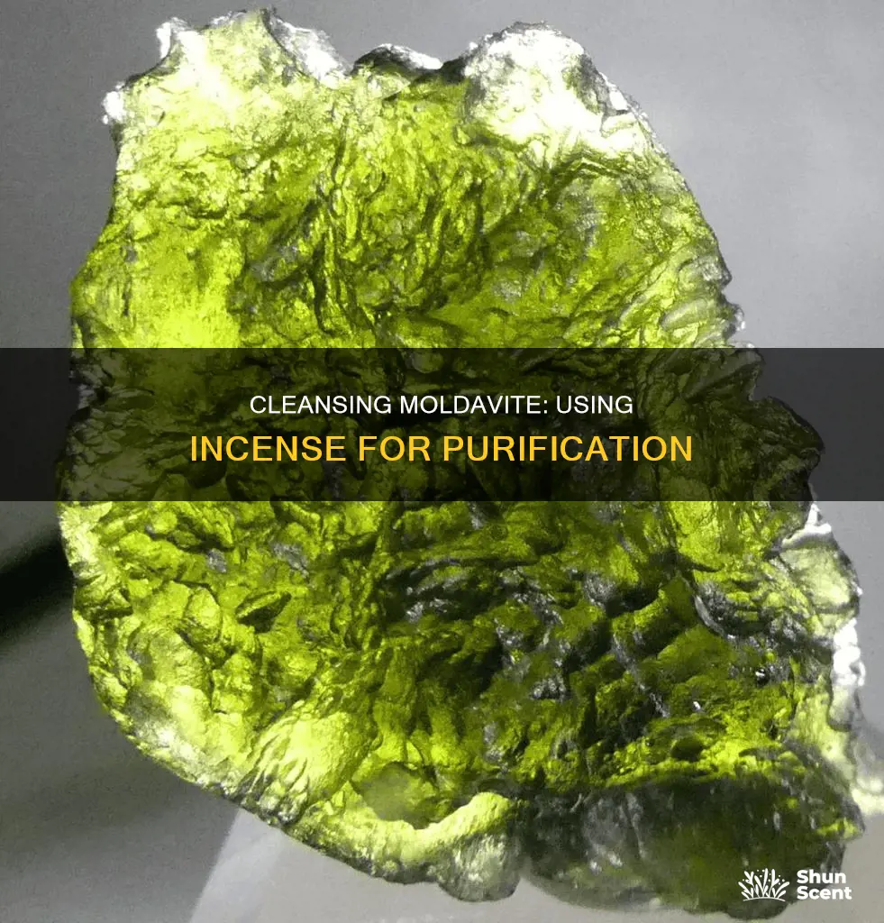 can you cleanse moldavite with incense