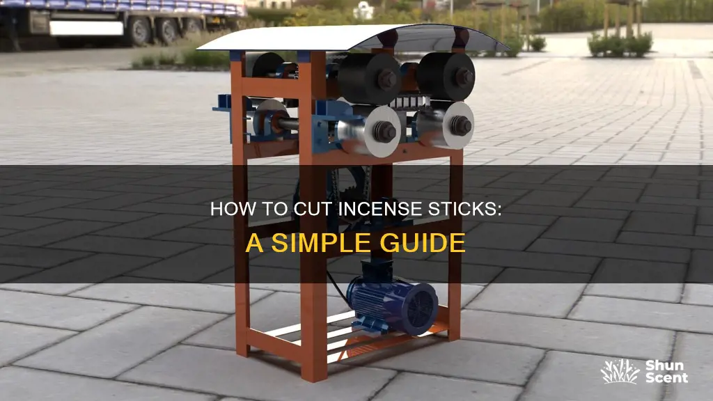 can you cut incense sticks
