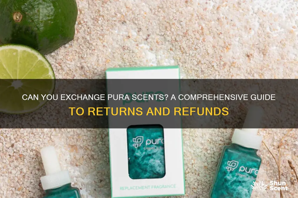 can you exchange pura scents
