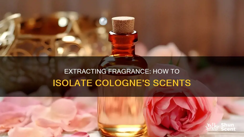 can you extract the scent from cologne