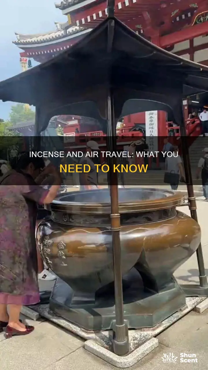 can you fly with incense