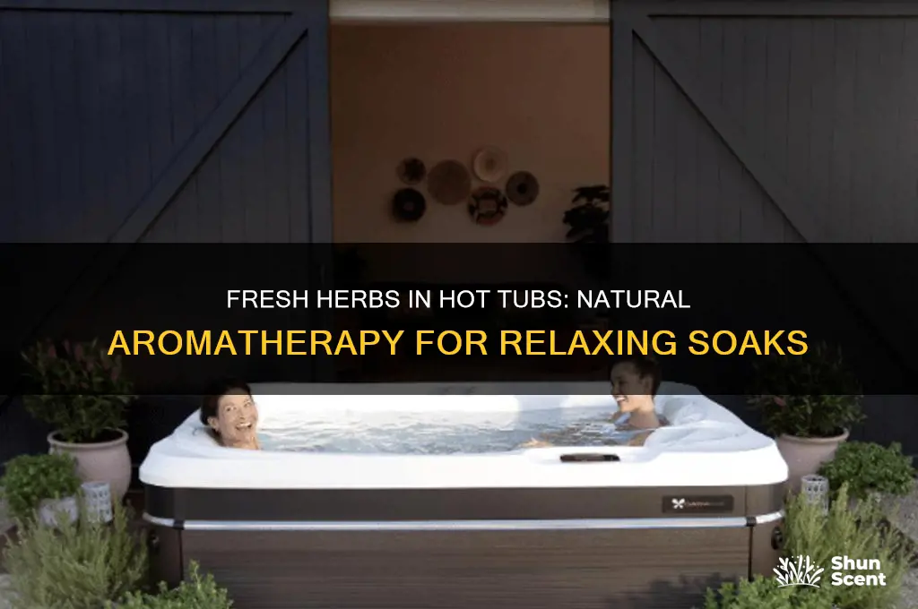 can you fresh herbs to scent hot tub water