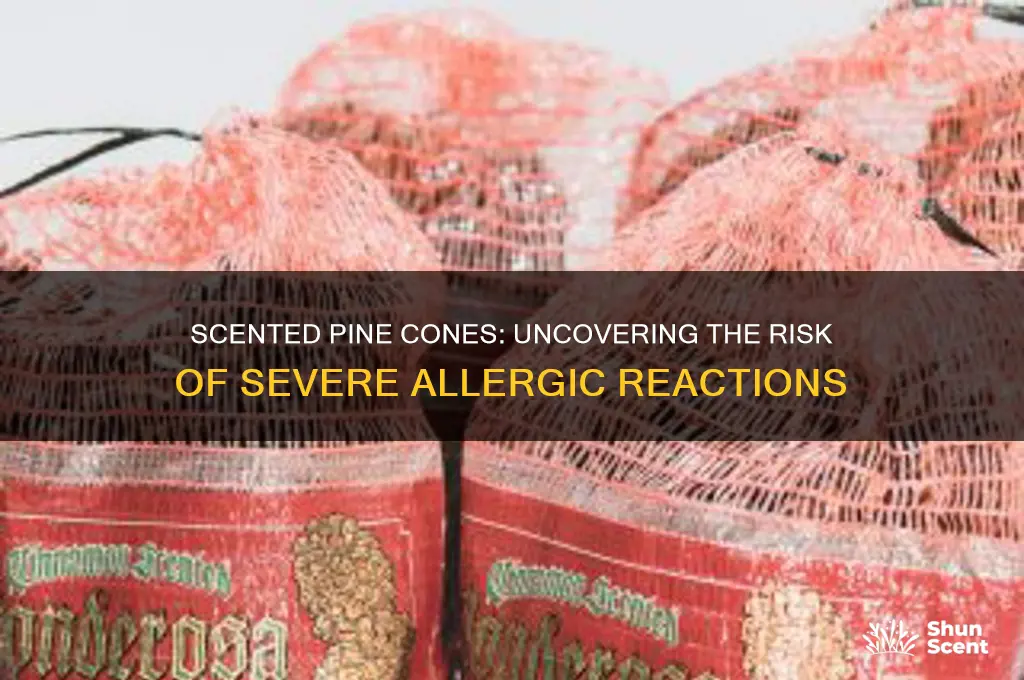 can you have severe allergic reaction to scented pine cones