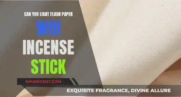 Lighting Flash Paper: Incense Stick Safety Tips