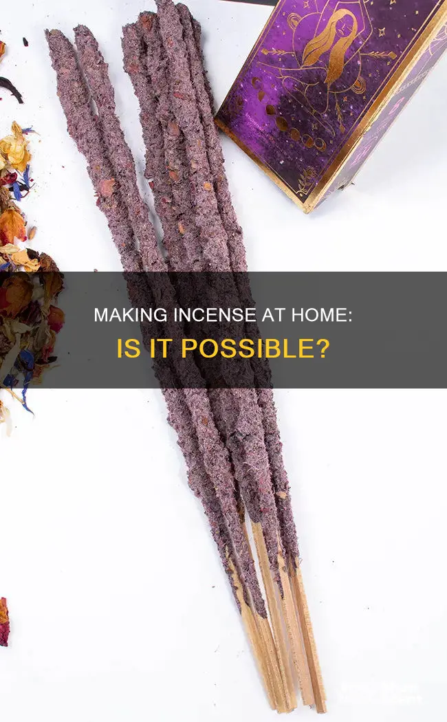 can you make homemade incense