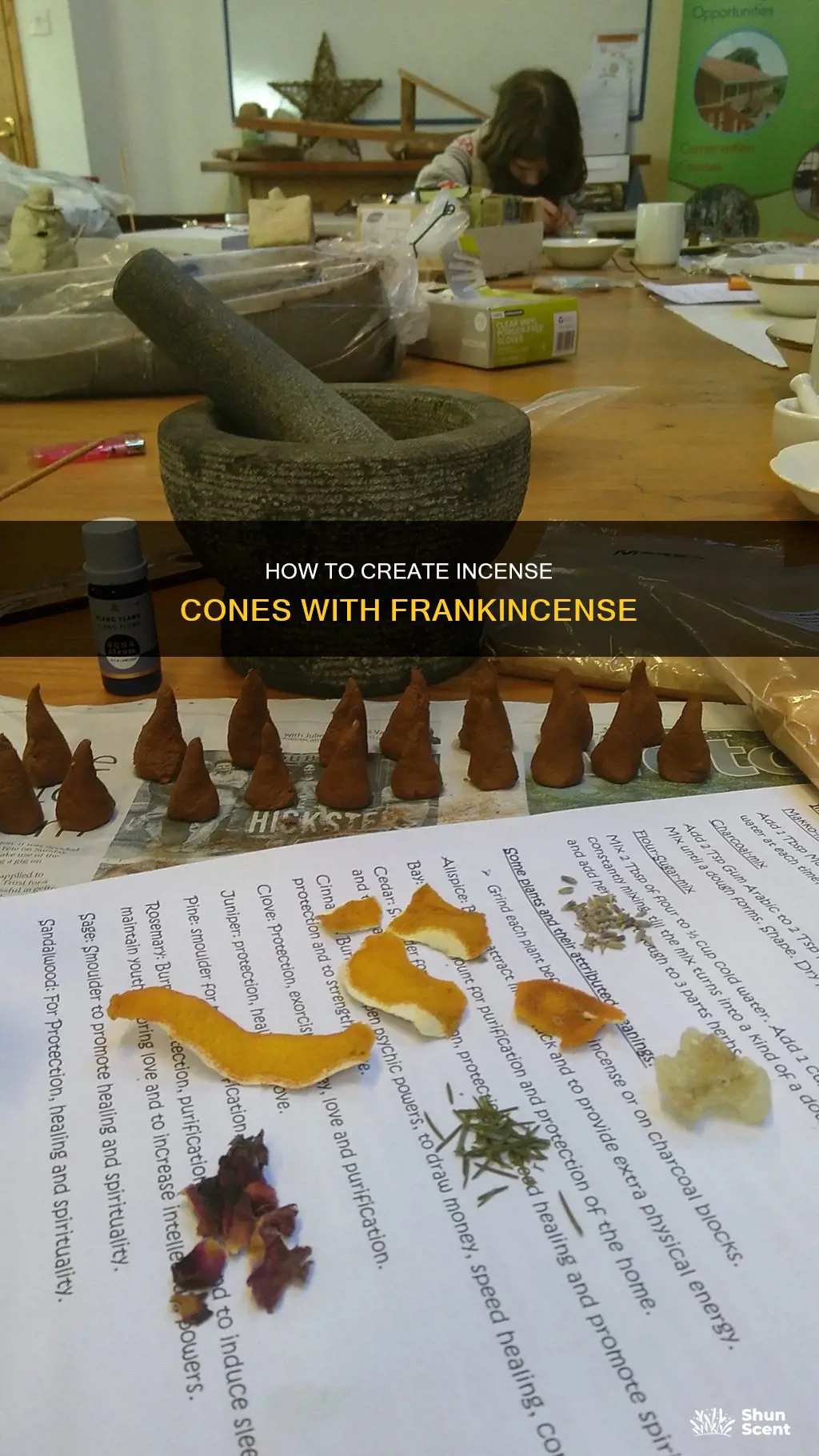 can you make incense cone from frankincense