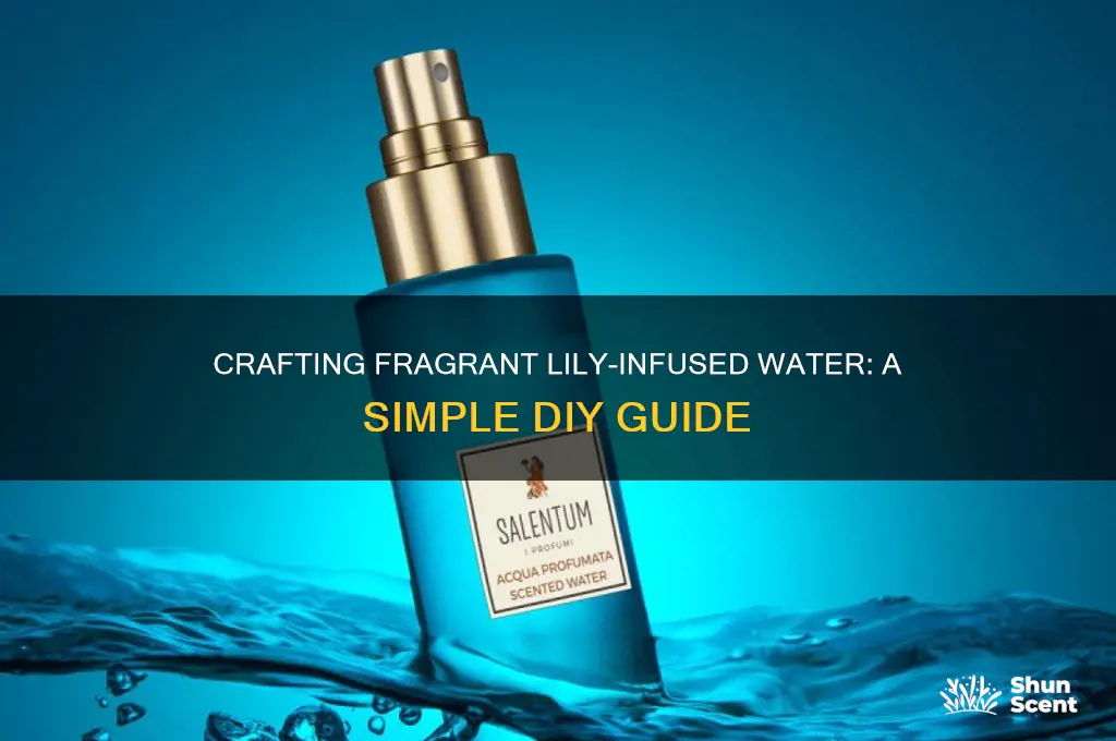 can you make scented water from liliy