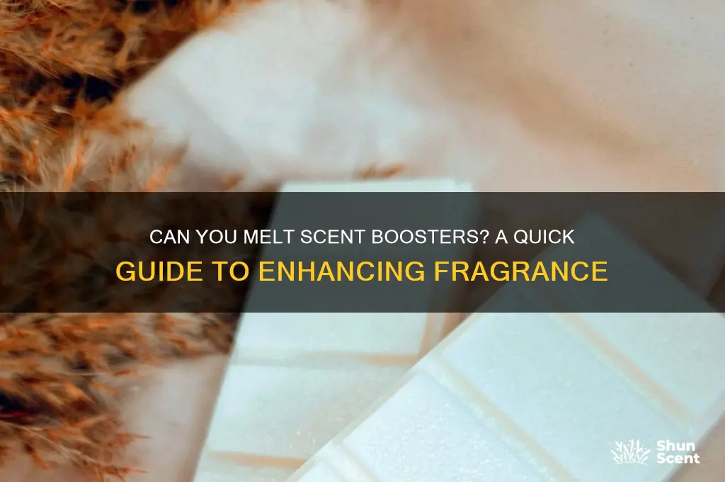 can you melt scent boosters