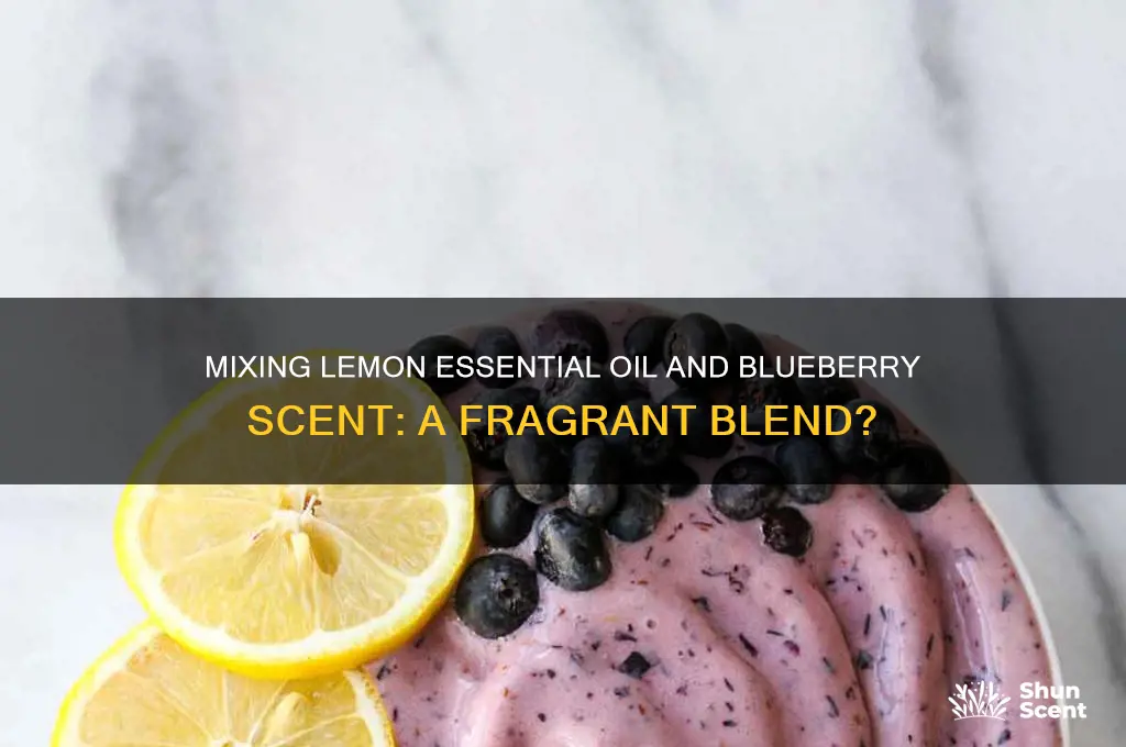 can you mix lemon essential oil with blueberry scent