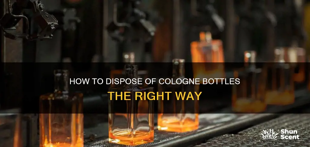 can you out cologne bottles in the trash