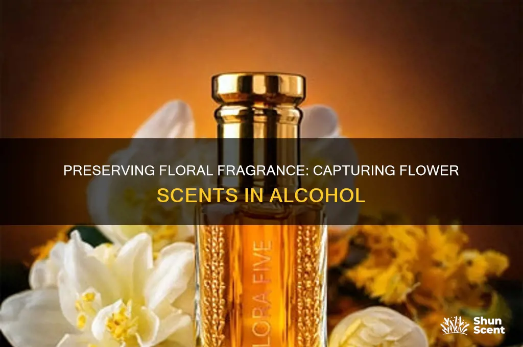 can you preserve flowers scent in alcohol