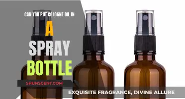 Using Cologne Oil: Spray Bottle Application