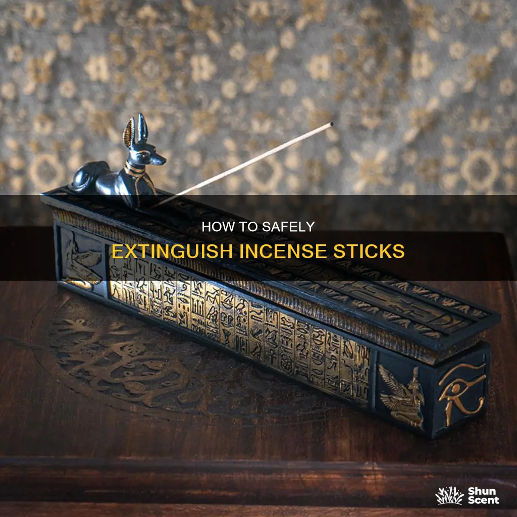can you put incense out