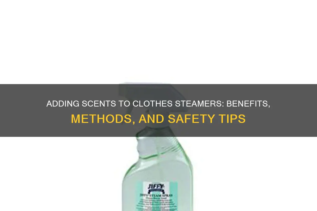 can you put scents in a clothes steamer