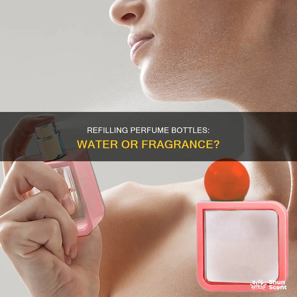 can you refill perfume bottle with water
