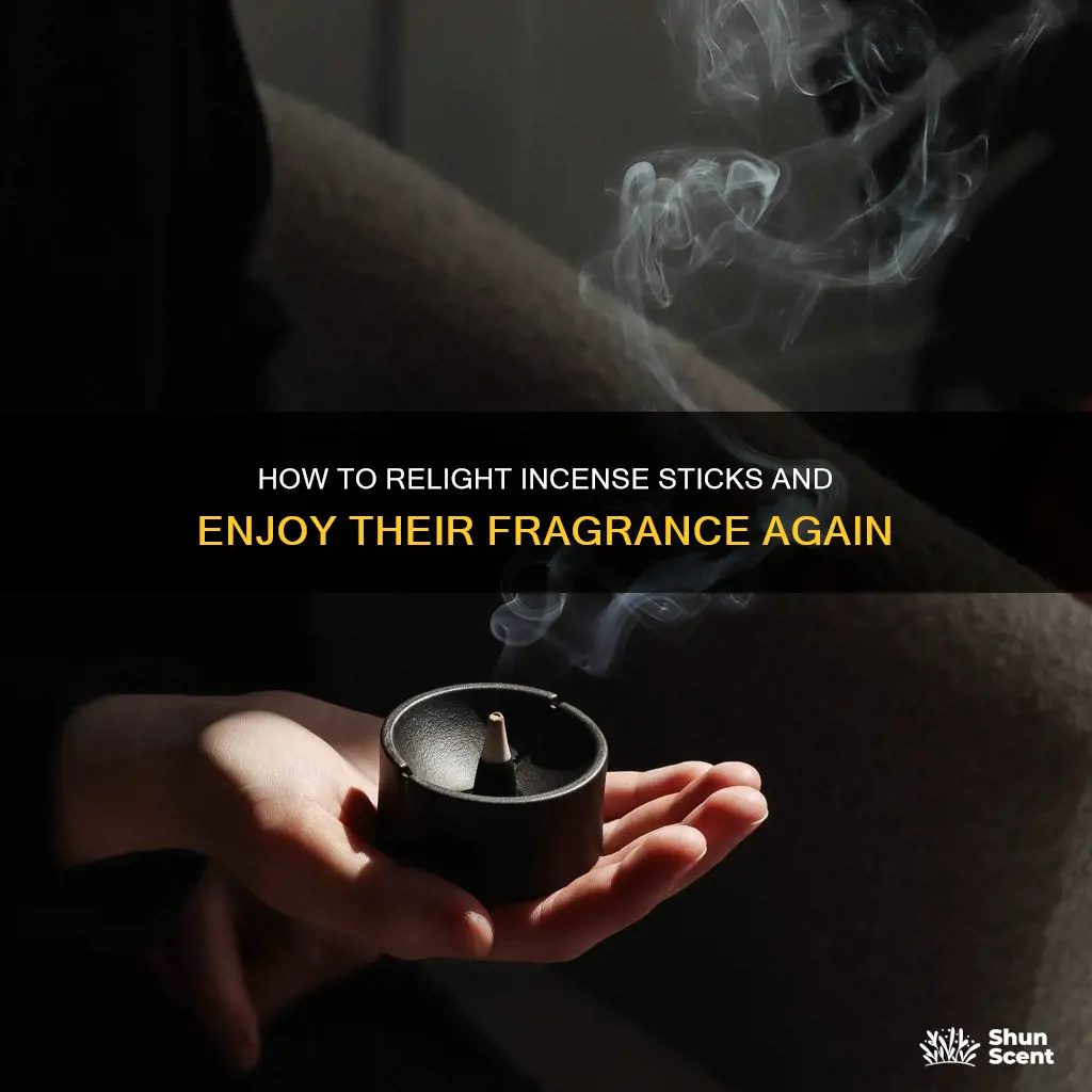 can you relight an incense stick