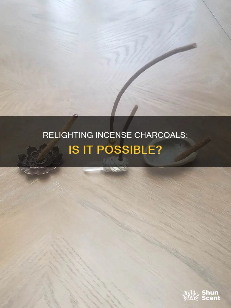 can you relite incense charcoal