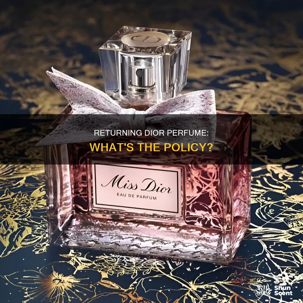 can you return dior perfume