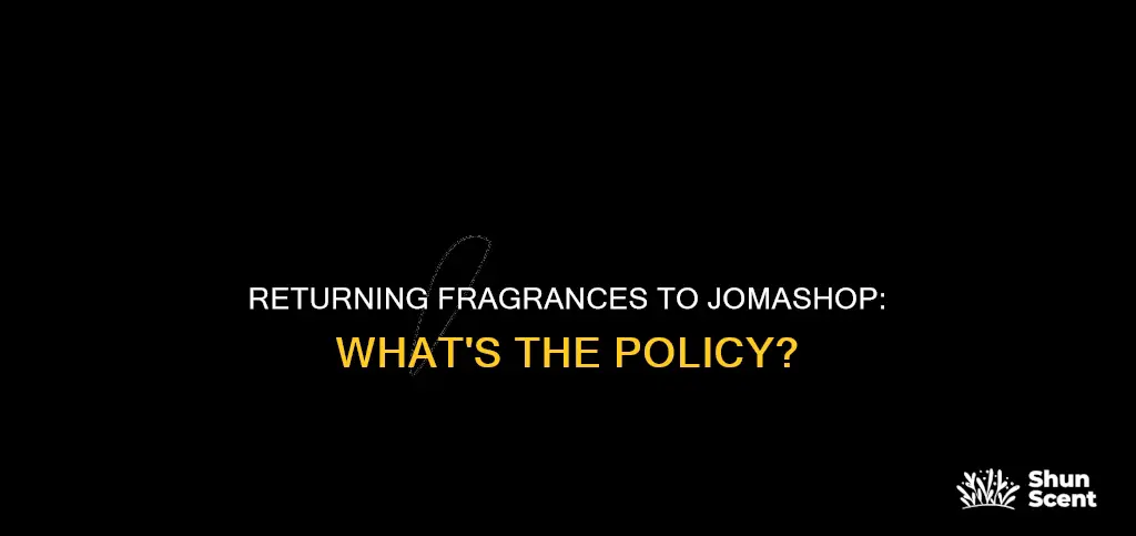 can you return fragrances to jomashop