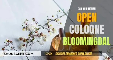 Returning Opened Cologne to Bloomingdales: What's the Policy?