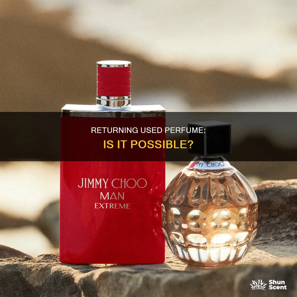 can you return used perfume