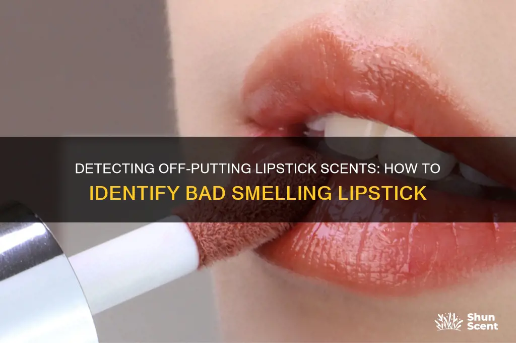 can you scent bad smelling lipstick