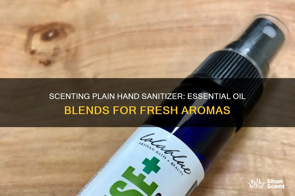 can you scent plain hand sanitizer with essential oil