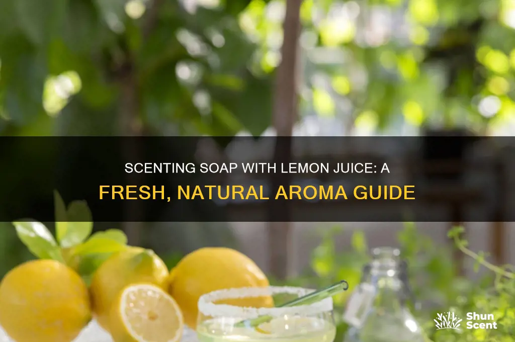 can you scent soap with lemon juice