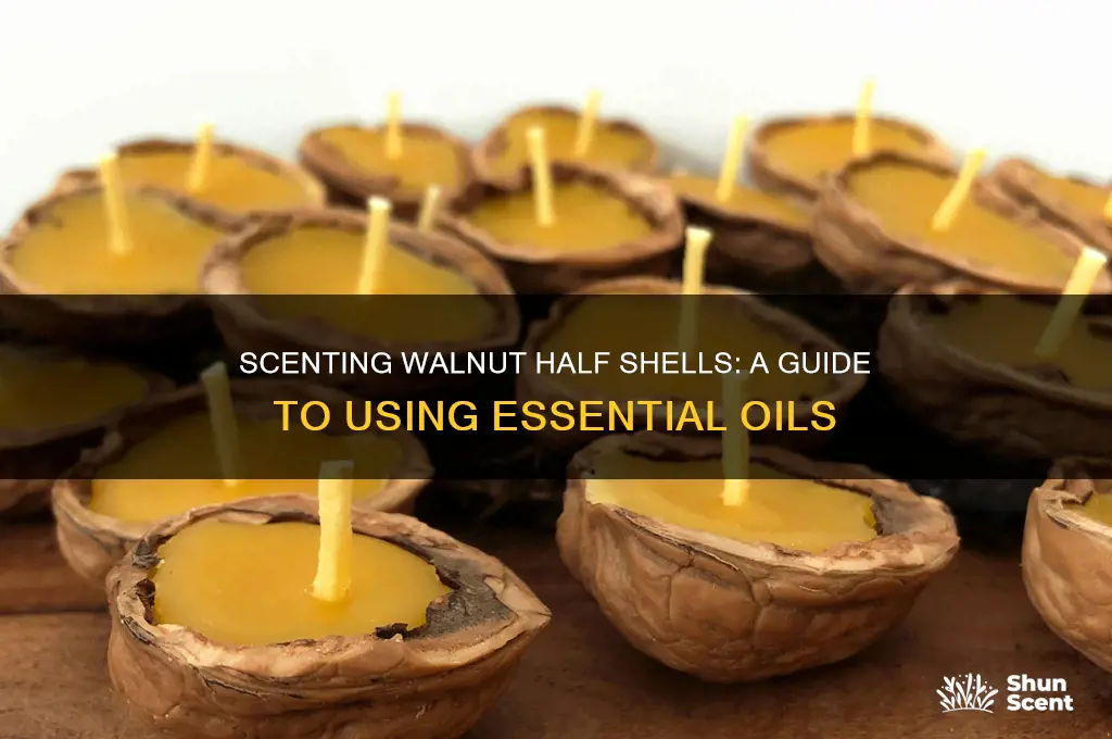 can you scent walnut half shells with essential oils