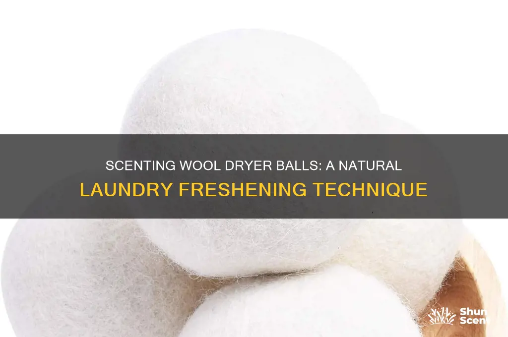 can you scent wool dryer balls