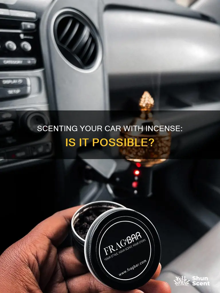 can you scent your car with incense
