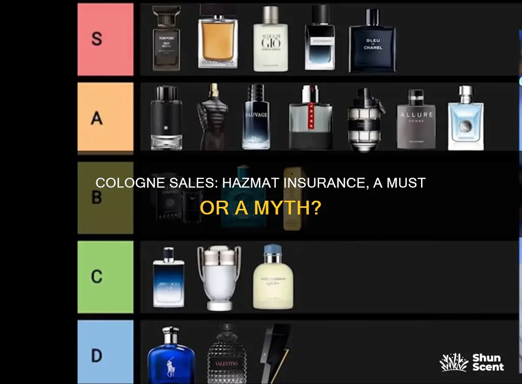 can you sell cologne without hazamat insurance