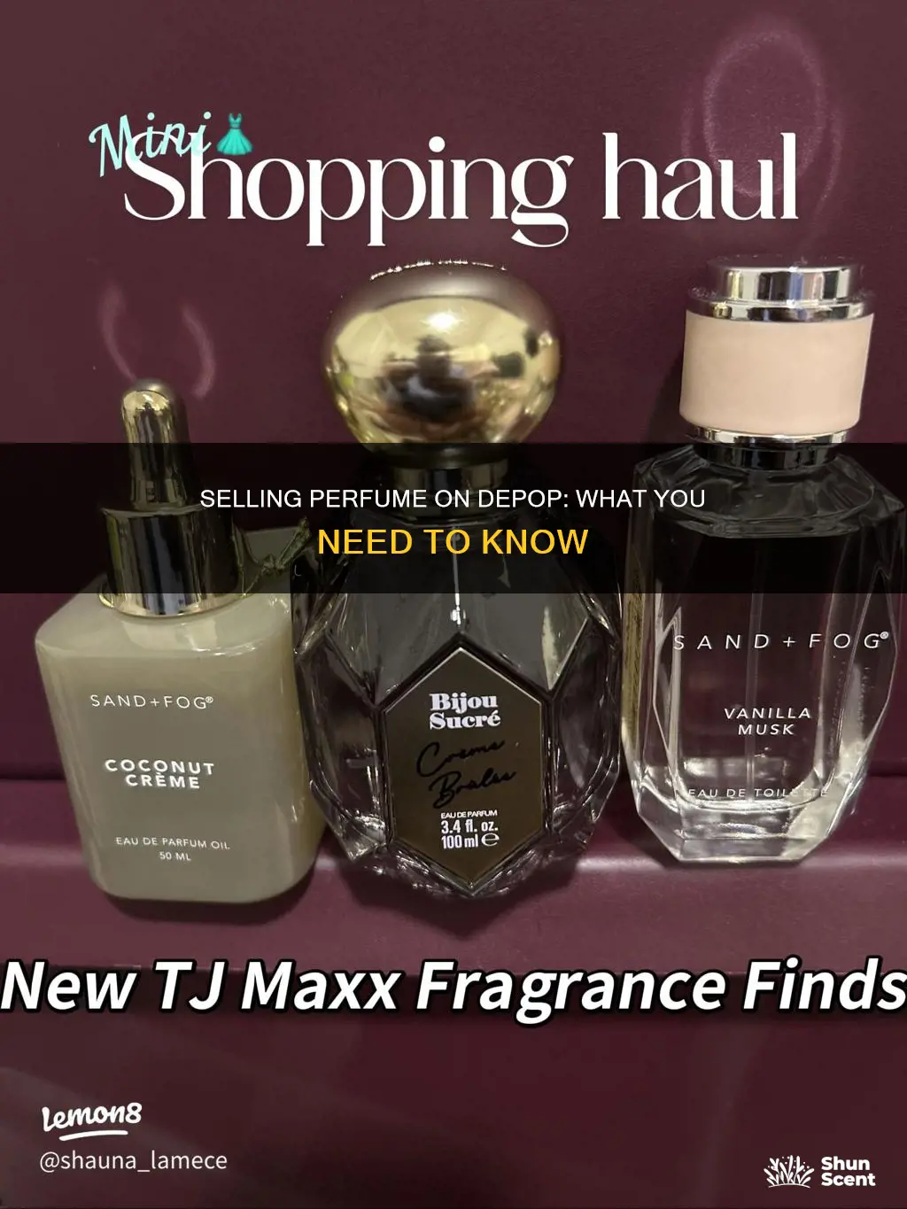 can you sell perfume on depop