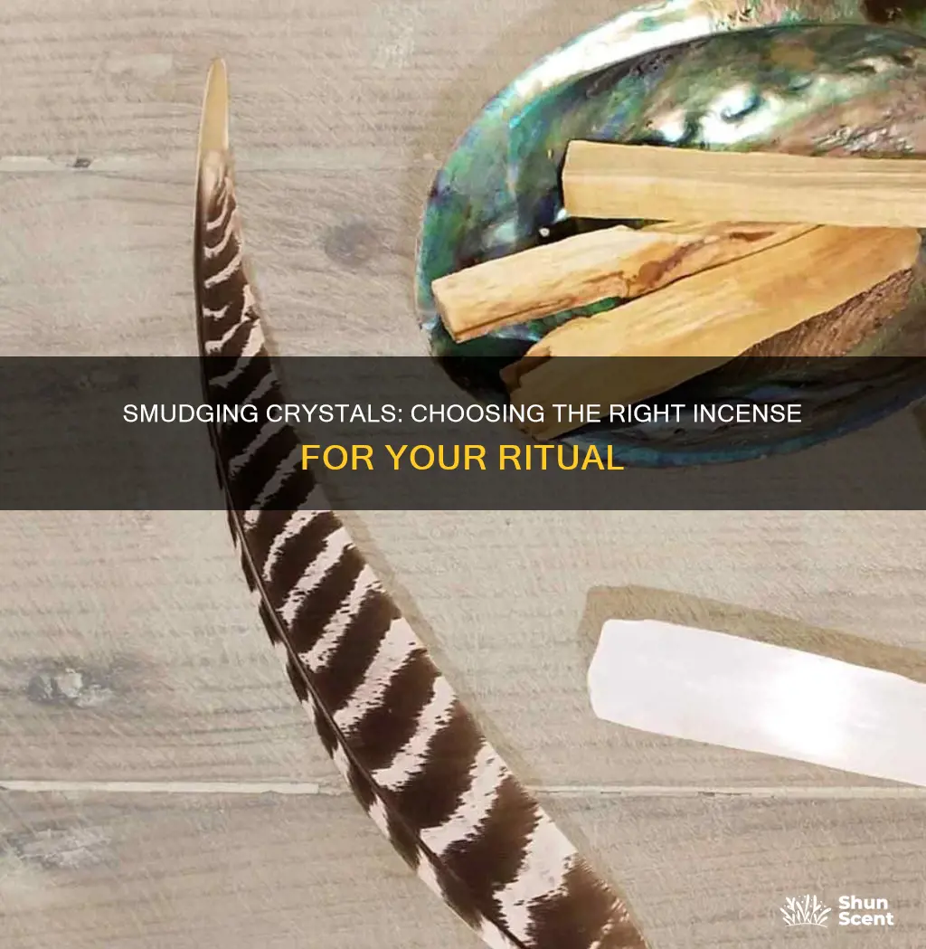 can you smudge crystals with any incense