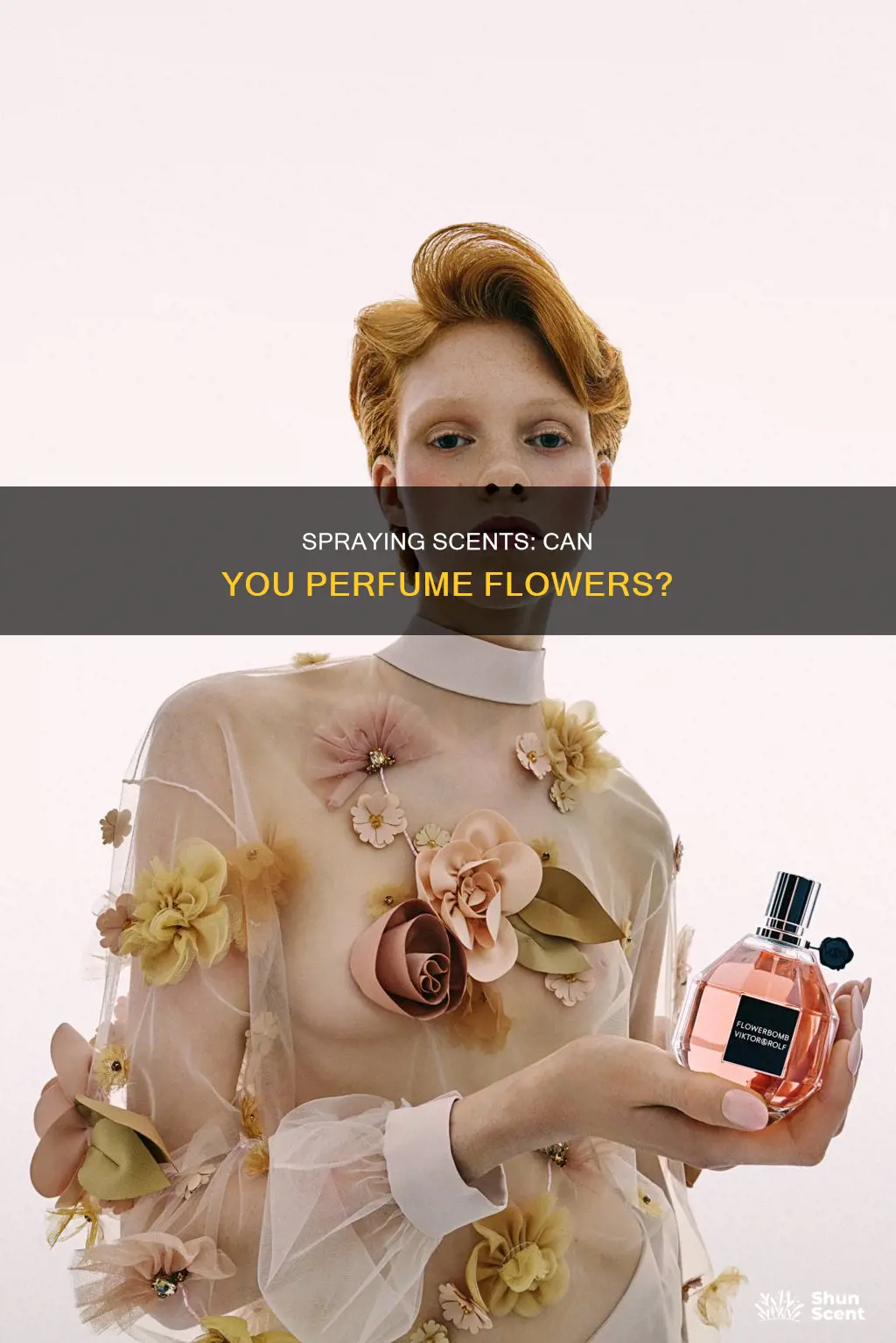 can you spray flowers with perfume