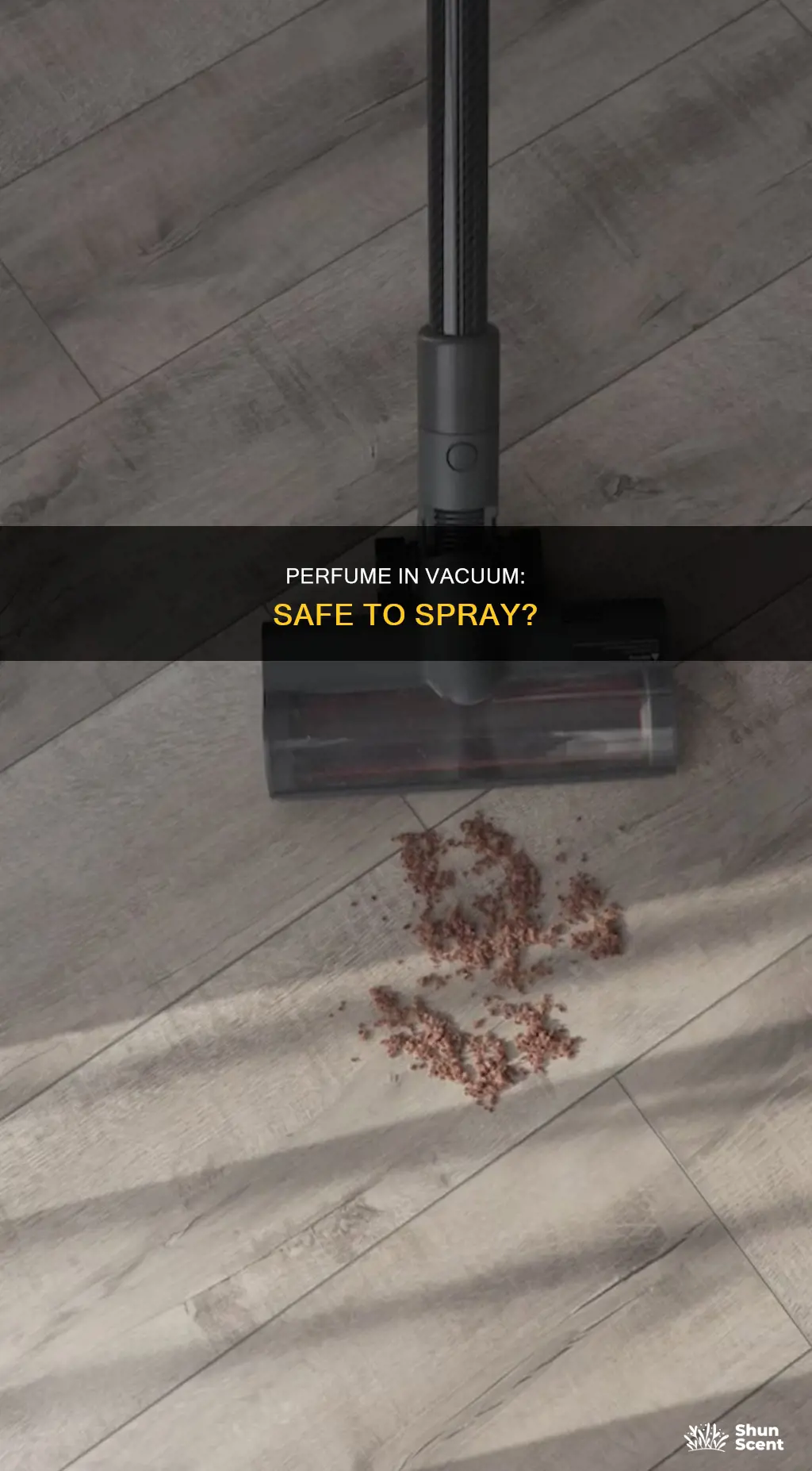 can you spray perfume in a bagless vacuum cleaner